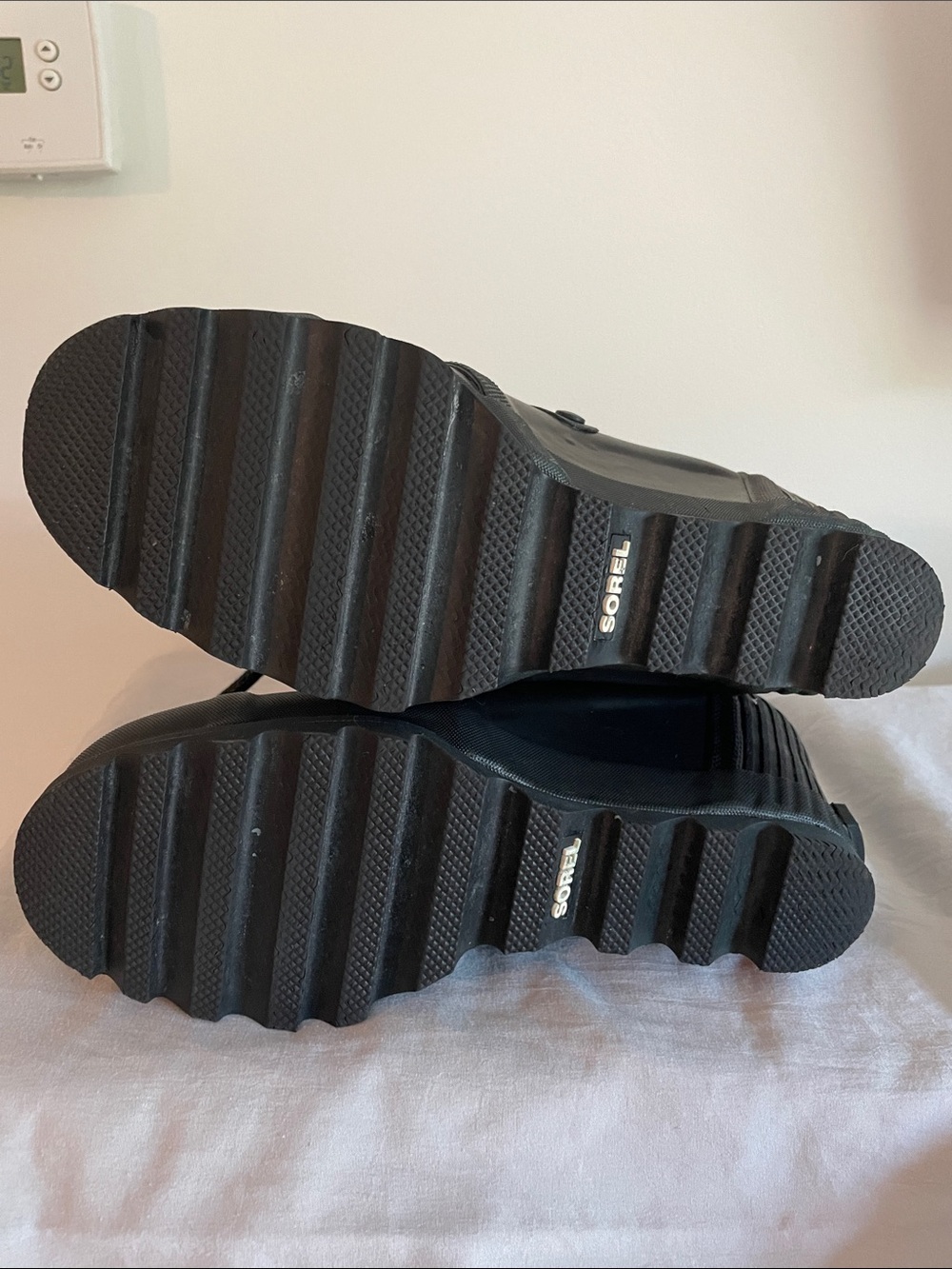 Sorel Black Lace-Up Rain Boots - Picture 5 of 8